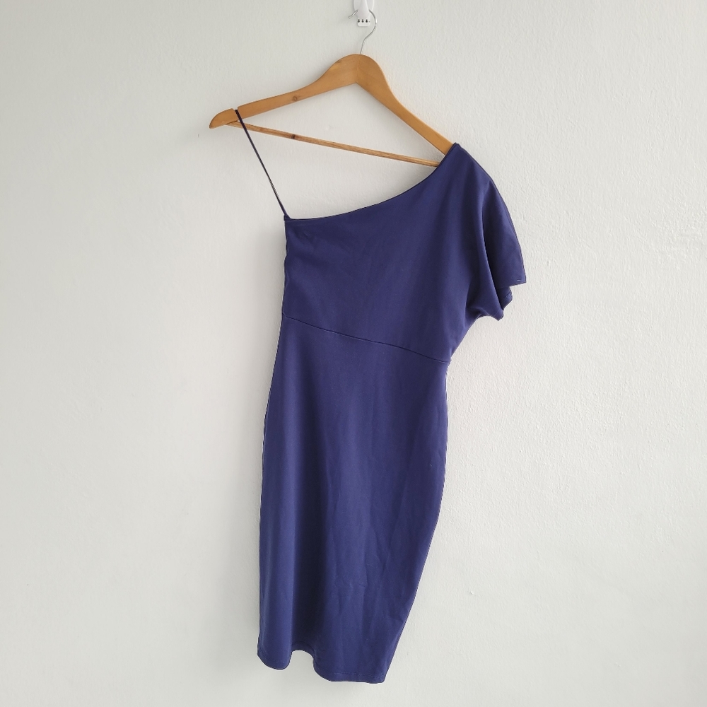 REVOLVE SUSANA MONACO One shoulder mini dress blue Small